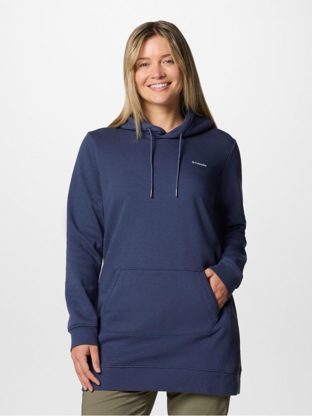 Columbia womens tunic sweatshirt Navy Hoodie